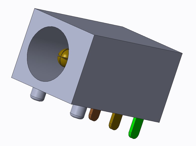 &phi;3.5 H5.0卧式DIP DC POWER JACK