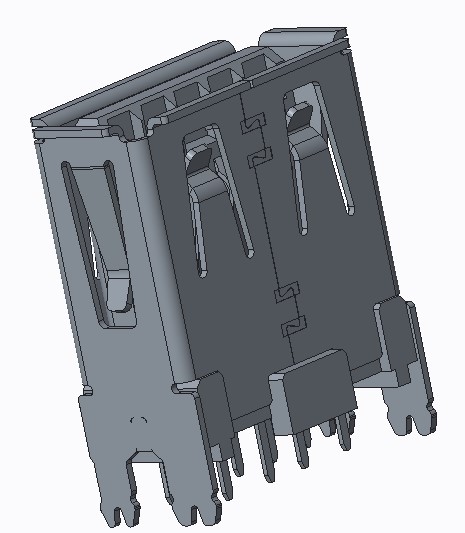 USB3.0 AF S/T DIP TYPEH=13.75 脚长2.1