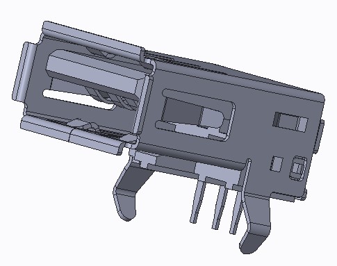 USB AF 90度弯脚有卷边