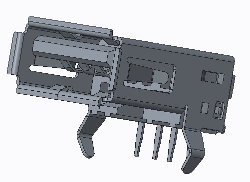 USB AF 90度弯脚有卷边