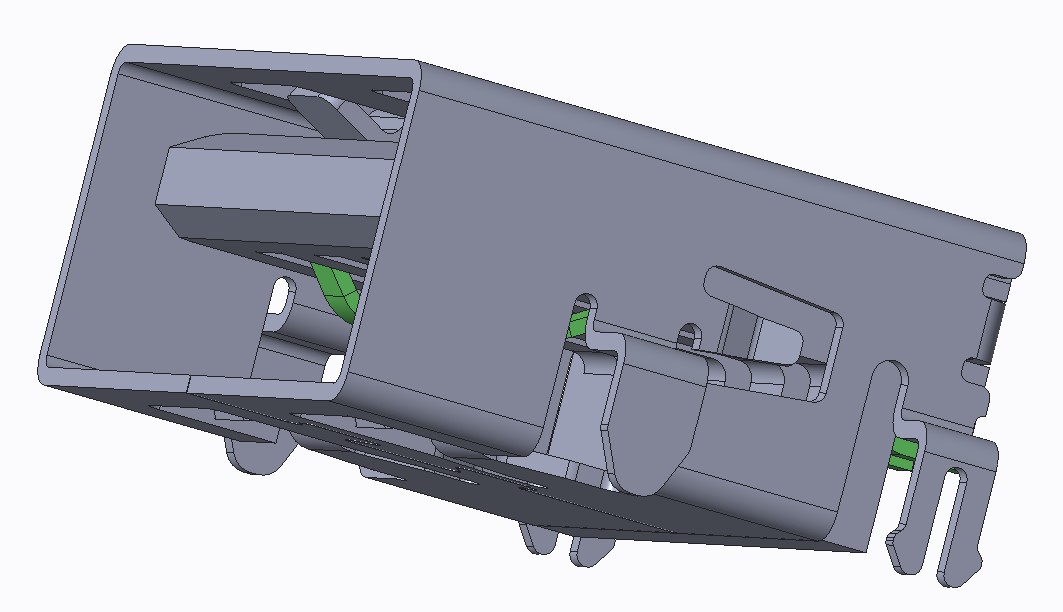 USB AF短体11.0 180度SMT沉板无卷边(1.90MM)