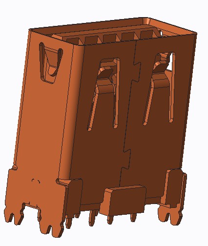 USB3.0 AF S/T DIP TYPE H=13.35