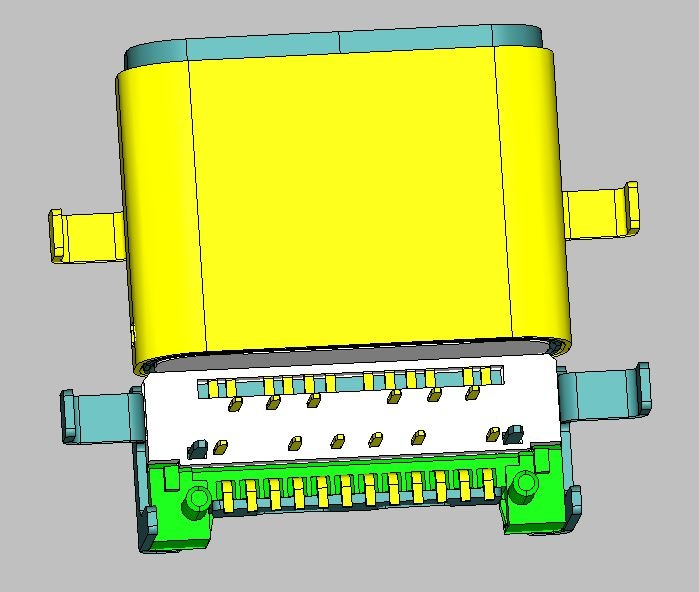 USB 3.1 C TYPE 母头 沉板