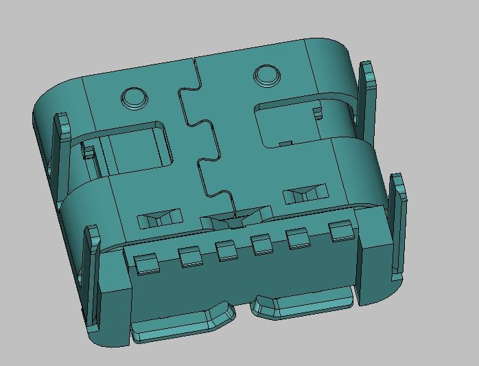 USB CF TYPE 6PIN (L=6.9mm) SMT TYPE