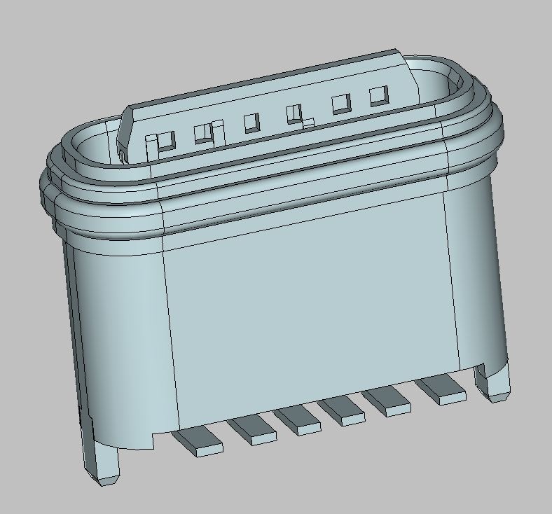 USB TYPE C 6 PIN 防水