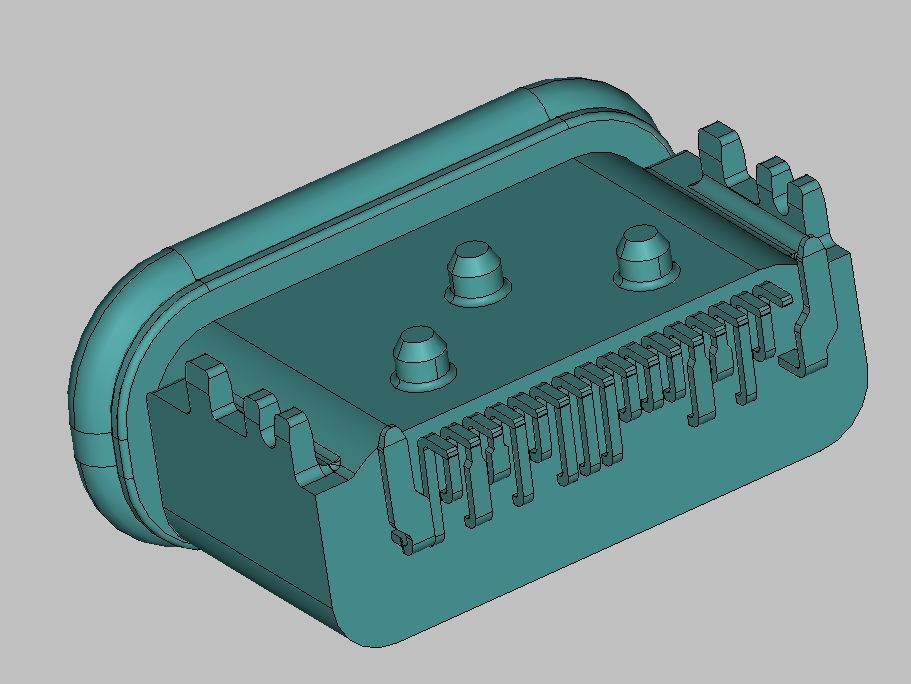 TYPE C 16P防水母座 SMT