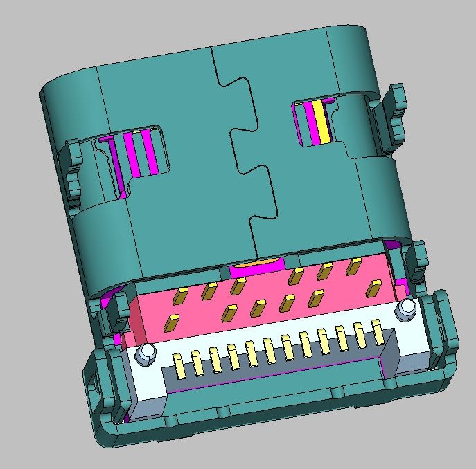USB TYPE C 24PIN CH1.73 DIP+SMT