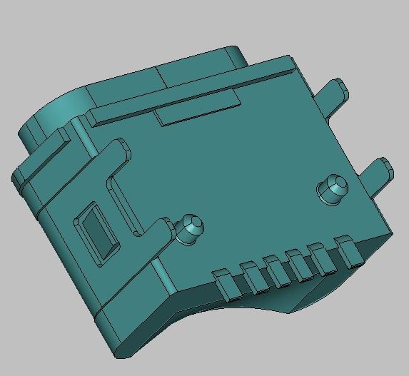 TYPE C 6pin防水 SMT molding2型