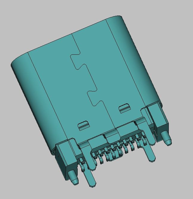 USB 3.1 TYPE C FEMALE VERTICAL H9.25mm SMT TYPE