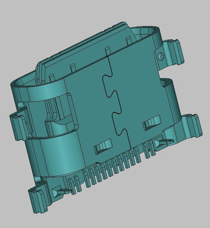 TYPE-C 14PIN板上高为1.60mm