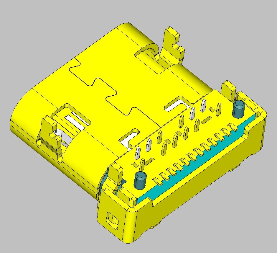 USB TYPE C R/A 24PIN SMT成品9.1款