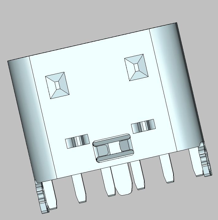 TYPE-C 6P180度母座(H=6.5)