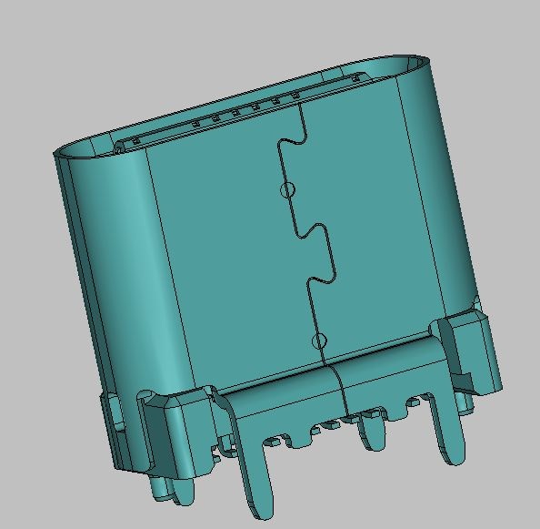 USB TYPE C 24PIN 立式 H=7.4