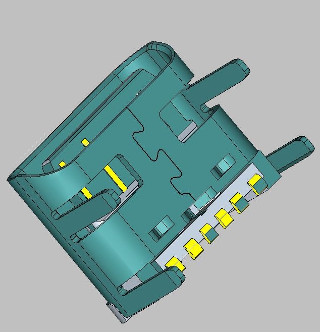 USB CF TYPE 6PIN (L=6.90mm)