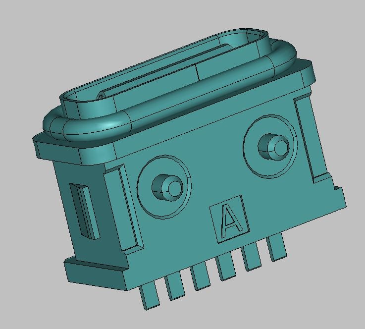 USB TYPE C 6 PIN 防水