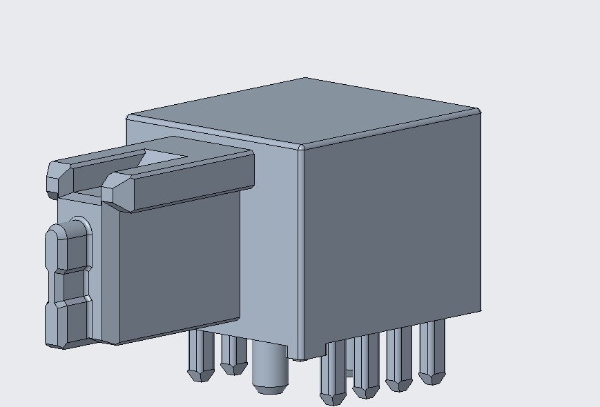 40A 2PIN POWER RA PLUG H=10.5mm