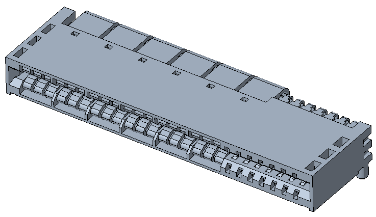 POWER  CONN DIP 90&deg; 72P+14S