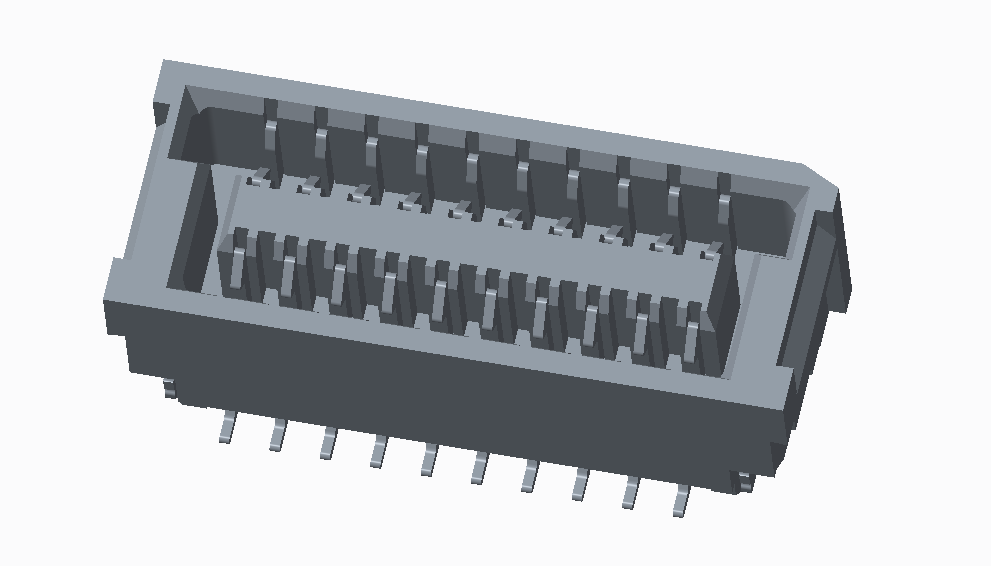 1.00mm PITCH 双排CONN-贴麦拉(两侧加厚)