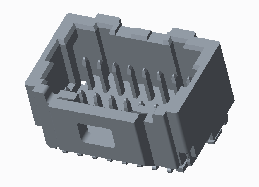 1.00mm 双排SMT 180&deg; WAFER-加强型