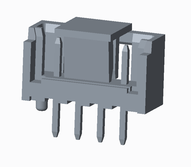 2.00mmPITCH DIP TYPE 180&deg;WAFER-带柱