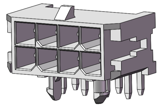 3.00mm PITCH DIP TYPE 90&deg; WAFER 半圆塑柱