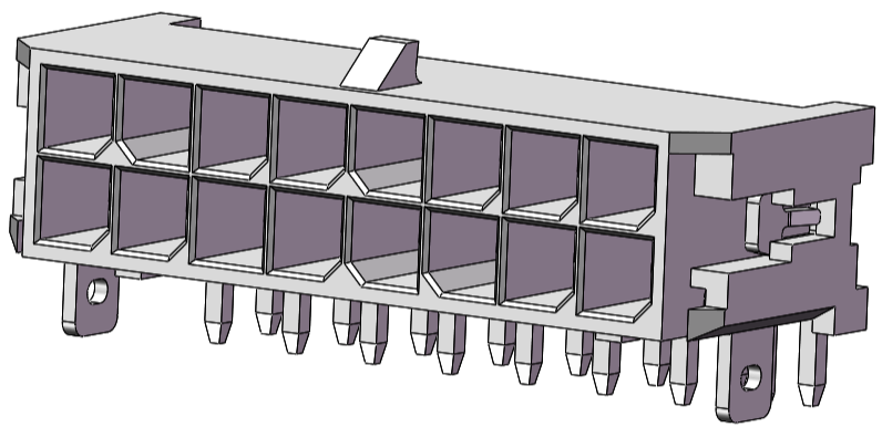 3.00mm PITCH DIP TYPE 90&deg; WAFER 带焊片