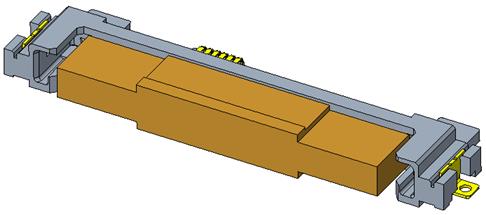 PCIe/SAS 68PIN R/A MALE