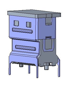 SLIMSAS 4X SOCKET VERTICAL,DIP脚3.00MM
