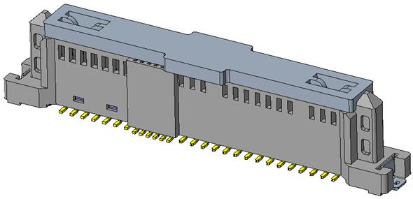 PCIe/SAS 68PIN V/T FEMALE (PCle Gen5) 持力片SMT