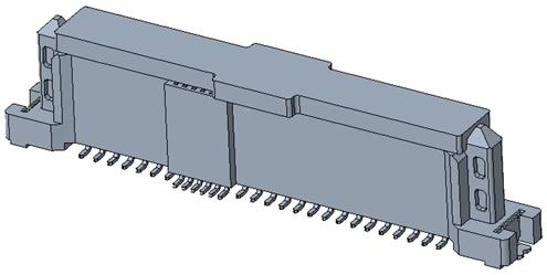 PCIe/SAS 68PIN V/T FEMALE 持力片SMT