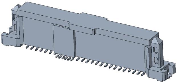 PCIe/SAS 68PIN V/T FEMALE 持力片SMT