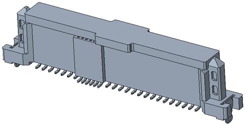 PCIe/SAS 68PIN V/T FEMALE 持力片DIP