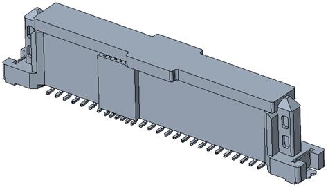 PCIe/SAS 68PIN V/T FEMALE 持力片SMT